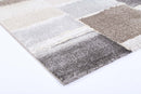 Wisteria Bloom Grey Abstract Plush Rug