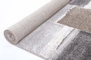 Wisteria Bloom Grey Abstract Plush Rug