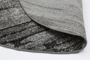 Amber Brook Grey Plush Round Rug