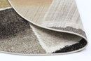 Winter Bloom Grey Abstract Plush Rug