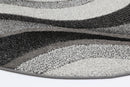 Coral Brook Grey Plush Round Rug