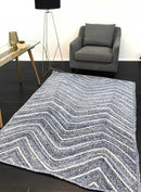 Linden Bay Blue Chevron Rug