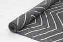 Dawn Nest Grey Natural Chevron Rug