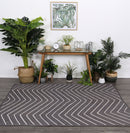 Dawn Nest Grey Natural Chevron Rug