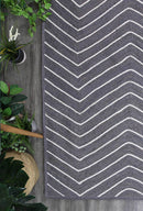 Dawn Nest Grey Natural Chevron Rug