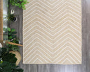 Cinder Nest Beige Natural Chevron Rug