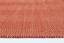 Maple Oasis Orange Chevron Rug