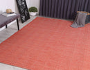 Maple Oasis Orange Chevron Rug