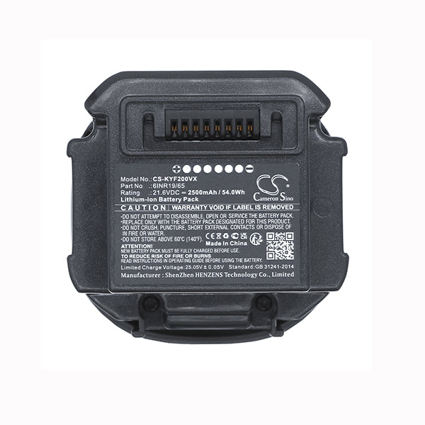 Cameron Sino Cs Kyf200Vx 2500Mah Replacement Battery For Kyvol Vacuum
