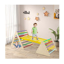 3 In 1 Climbing Toy Set With 2 Triangle Ladders And Ramp For Toddlers