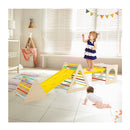 5 In 1 Montessori Climbing Triangle And Cube With Slide Board For Kids