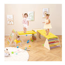 5 In 1 Montessori Climbing Triangle And Cube With Slide Board For Kids