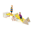5 In 1 Montessori Climbing Triangle And Cube With Slide Board For Kids