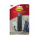 Command 17036Mb Large Metal Double Hook Matte Black Box Of 4