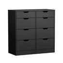 8 Chest of Drawers Tallboy Cabinet Bedroom Storage Black