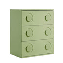 3 Chest of Drawers Cabinet Bedroom Dresser Green
