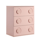 3 Chest of Drawers Cabinet Bedroom Dresser Night Stand Pink