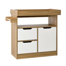 Baby Changing Table Nursery Storage Drawers Shelves Cabinet