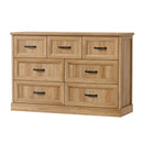 7 Chest of Drawers Bedside Dresser Tallboy Storage Natural