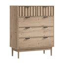 5 Chest of Drawers Dresser Tallboy Stripe Natural