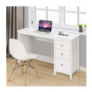 3 Drawer Computer Desk With Spacious Desktop For Office