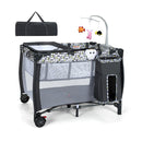 3 In 1 Baby Crib With Changing Table And Carry Bag