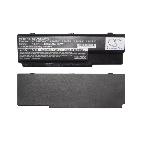 Cameron Sino Cs Ac5520Nb 4400Mah Battery For Acer Notebook Laptop