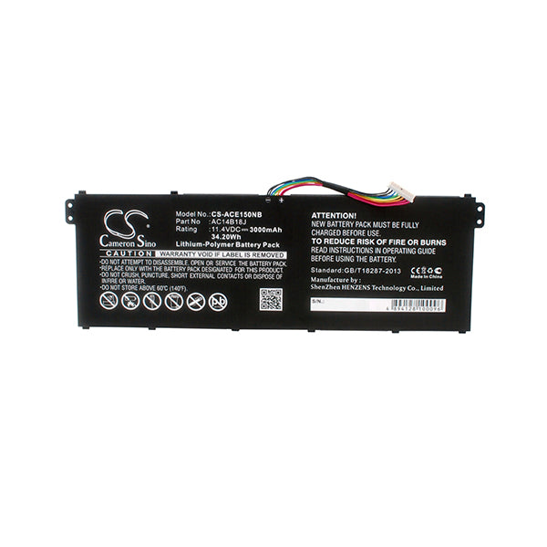 Cameron Sino Cs Ace150Nb 3000Mah Battery For Gateway Notebook Laptop