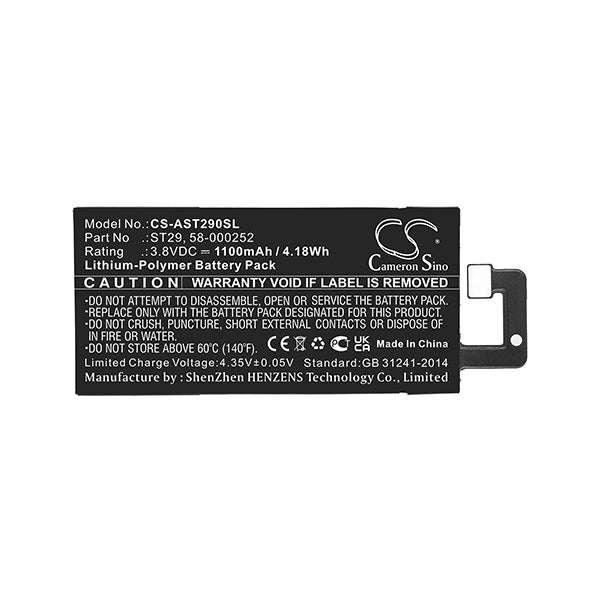 Cameron Sino Cs Ast290Sl 1100Mah Battery For Amazon E Book