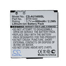 Cameron Sino Cs Au1400Sl 600Mah Battery For Audiovox Mobile Smartphone