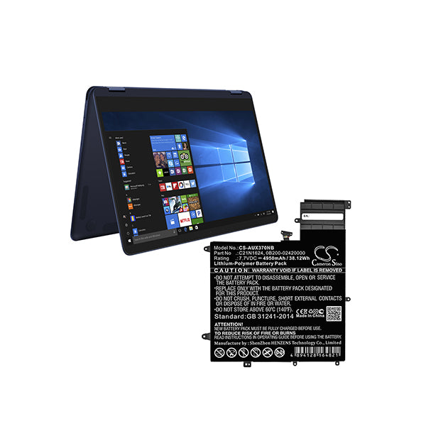 Cameron Sino Cs Aux370Nb 4950Mah Battery For Asus Notebook Laptop