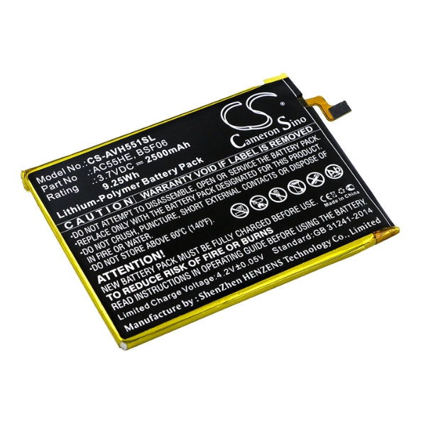 Cameron Sino Cs Avh551Sl 2500Mah Battery For Archos Mobile Smartphone