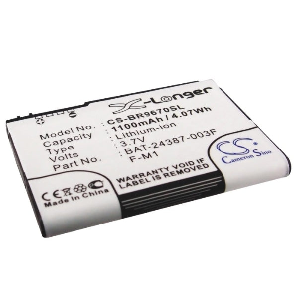 Cameron Sino Cs Br9670Sl 1100Mah Battery For Blackberry Mobile Smartphone