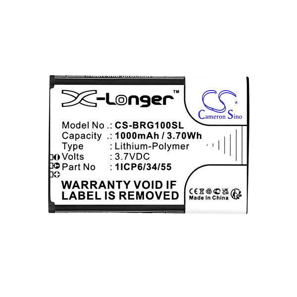 Cameron Sino Cs Brg100Sl 1000Mah Battery For Brondi Mobile Smartphone