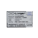 Cameron Sino Cs Brz500Sl 2100Mah Battery For Blackberry