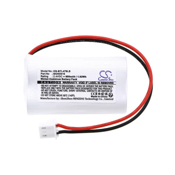 Cameron Sino Csbtl478Ls 800Mah Battery BTICINO Emergency Light