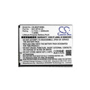 Cameron Sino Cs Bup180Bl 2000Mah Battery For Bluebird Barcode Scanner