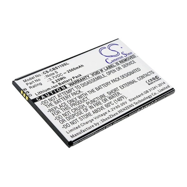 Cameron Sino Cs Cbs110Sl 2500Mah Battery For Cubot Mobile Smartphone