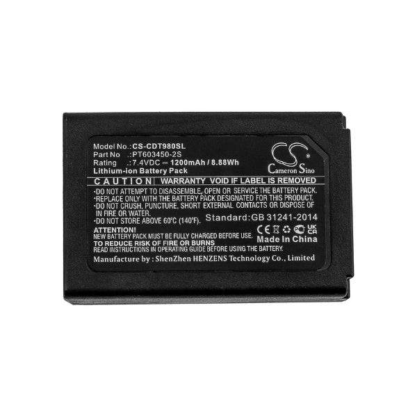 Cameron Sino Cs Cdt980Sl 1200Mah Battery For Cem Equipment Survey