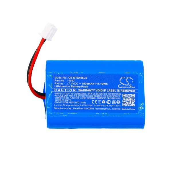 Cameron Sino Csdtx496Ls 1500Mah Battery For Dotlux Emergency Light