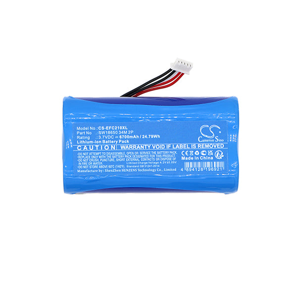 Cameron Sino Cs Efc210Xl 6700Mah Battery For Eufy Home Security Camera