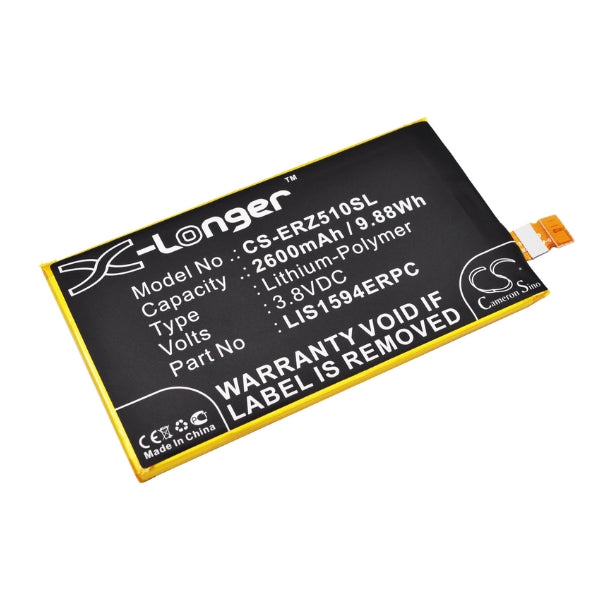 Cameron Sino Cs Erz510Sl 2600Mah Battery For Sony Ericsson Mobile Smartphone