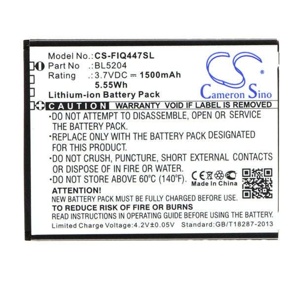 Cameron Sino Cs Fiq447Sl 1500Mah Battery For Fly Mobile Smartphone