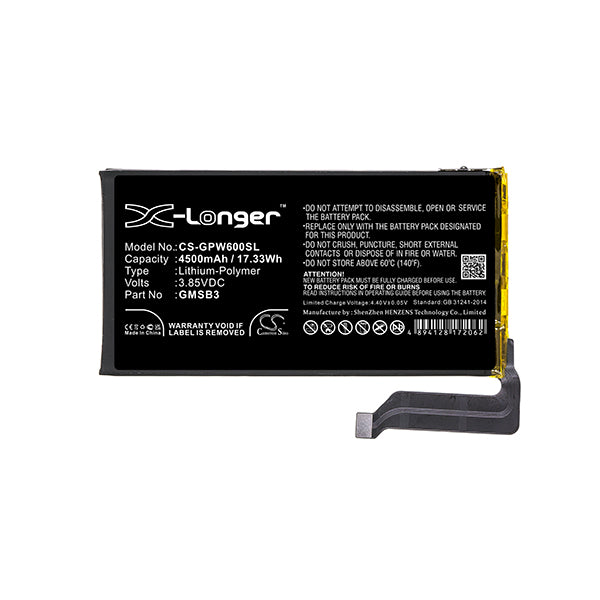 Cameron Sino Cs Gpw600Sl 4500Mah Battery For Google Mobile Smartphone