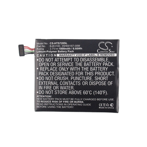 Cameron Sino Cs Hts720Sl 1800Mah Battery For Htc Mobile Smartphone