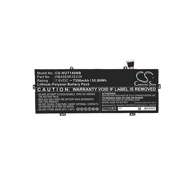 Cameron Sino Cs Hut140Nb 7350Mah Battery For Huawei Notebook Laptop