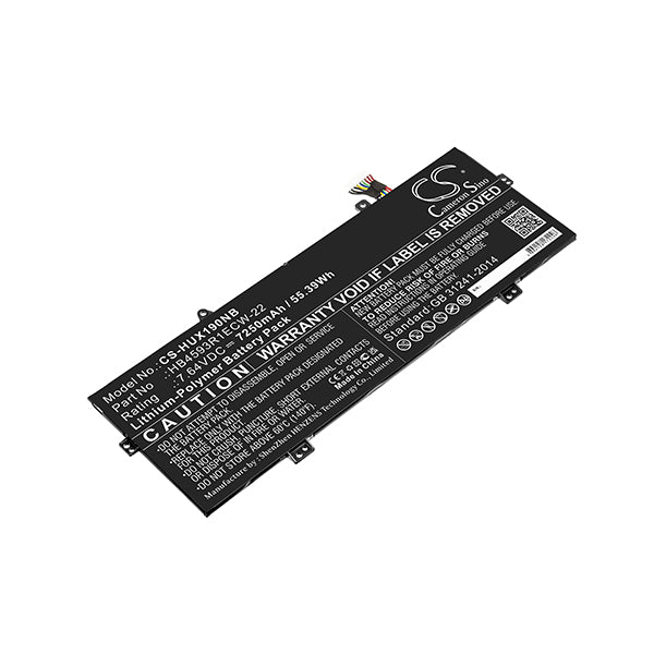 Cameron Sino Cs Hux190Nb 7250Mah Battery For Huawei Notebook Laptop