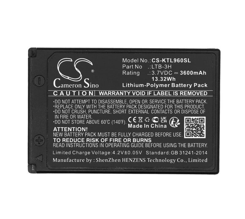 Cameron Sino Cs Ktl960Sl 3600Mah Battery For Kds
