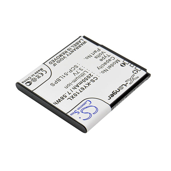 Cameron Sino Cs Ky6710Xl 2050Mah Battery For Kyocera Mobile Smartphone