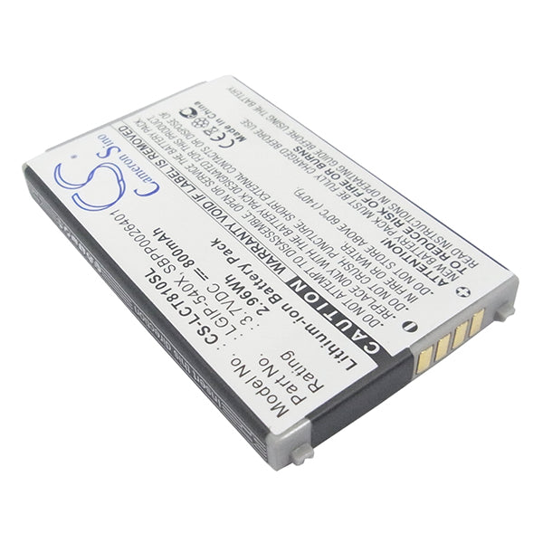 Cameron Sino Cs Lct810Sl 800Mah Battery For LG Mobile Smartphone
